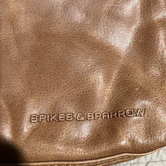 Spikes and Sparrow tan leather backpack. - Picture 3 of 3